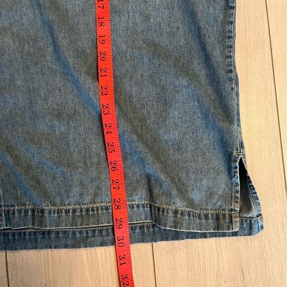 Vintage cottagecore denim shirt with embroidery - Picture 7 of 7